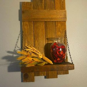 Handmade rustic shelf